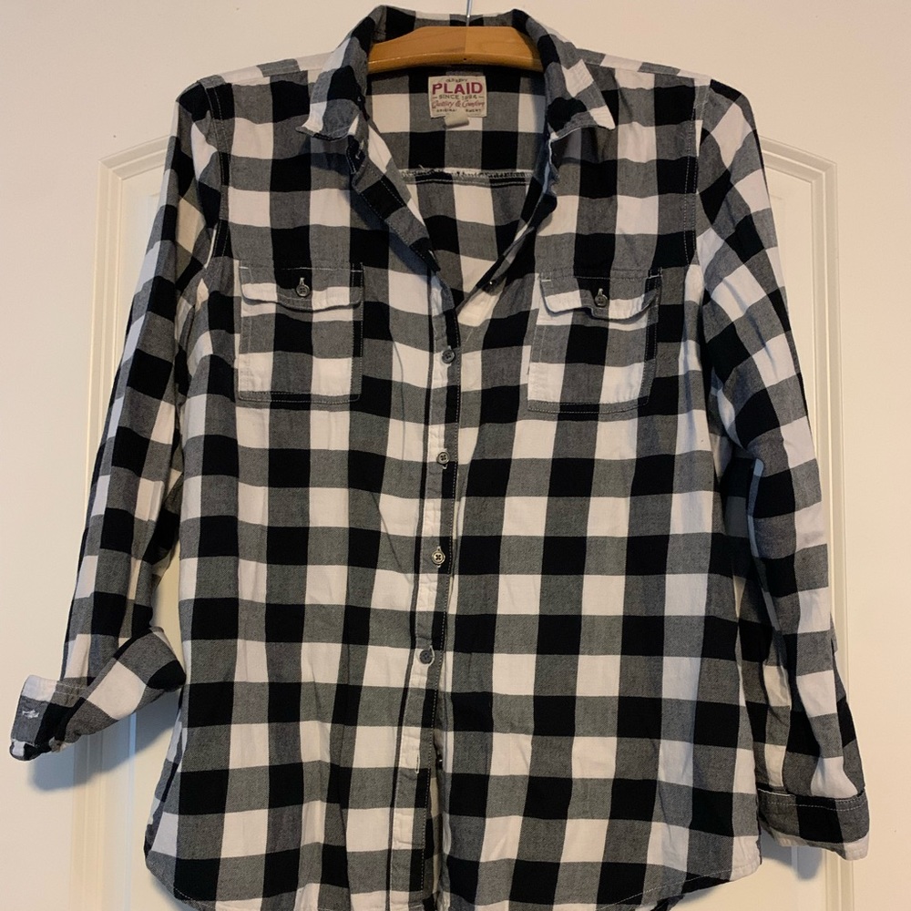 Buffalo plaid button up